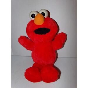 VINTAGE TYCO ELMO PLUSH TOY BATTERY OPERATED TALKS SINGS SESAME STREET